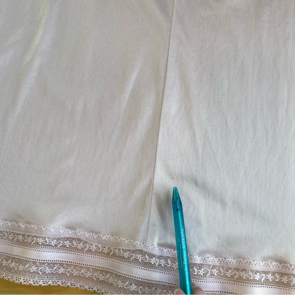 Vintage Slip Dress Size 36 M Lilac Pink Lace Details Adjustable Straps Silky - Picture 13 of 13